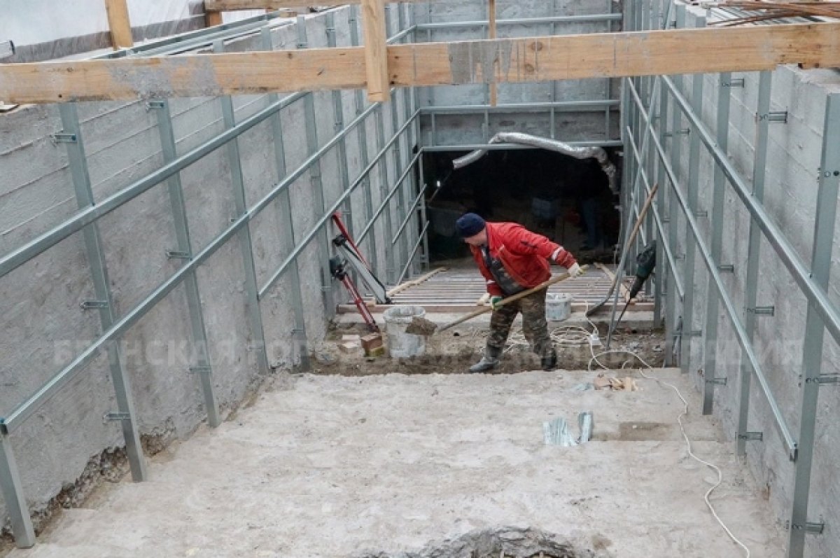 Ремонт подземного перехода на «Полтиннике» в Брянске выполнен на 70%