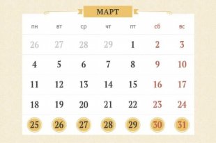 Календарь православных праздников с 25 по 31 марта 2024 года. Инфографика