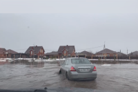 Под Оренбургом талые воды затопили посёлок Экодолье