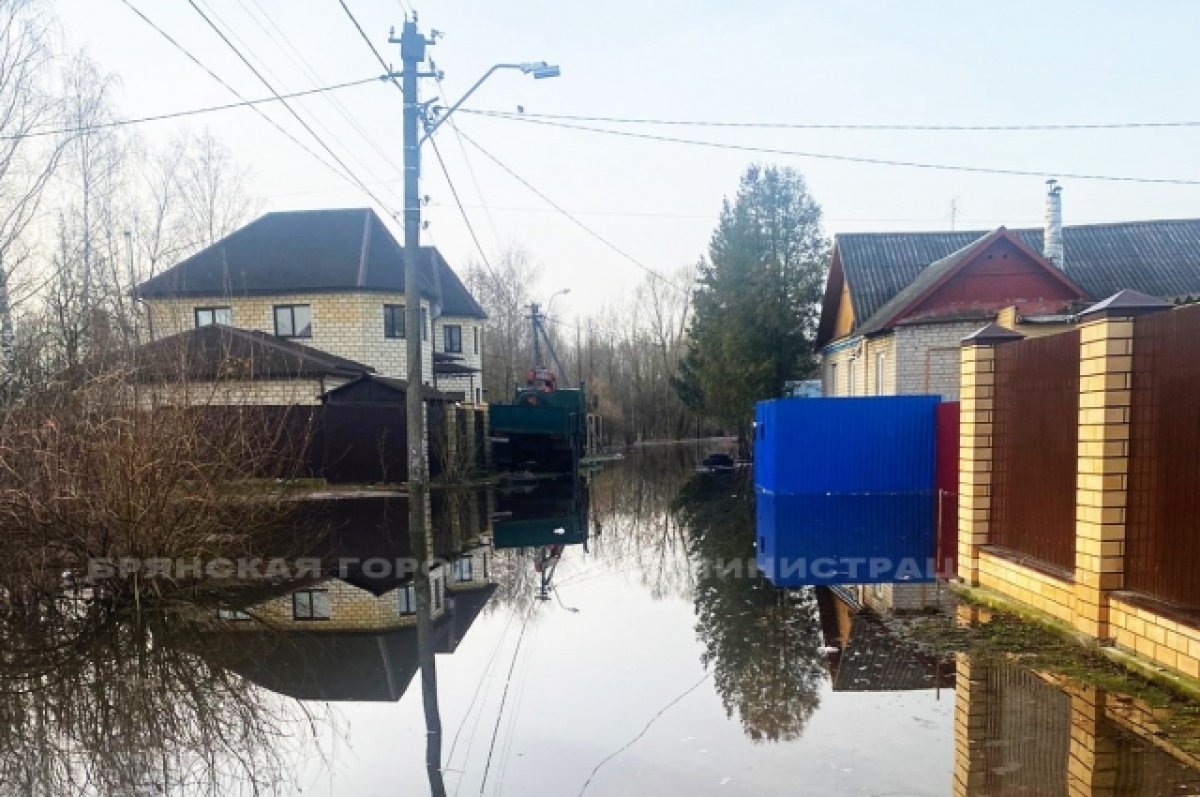 416 территорий попали в зону паводкового затопления в Брянской области
