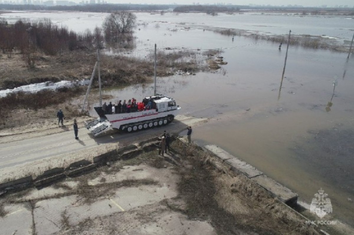 Домой на транспортёре. Два села в Рязанской области превратились в острова  | АиФ Рязань