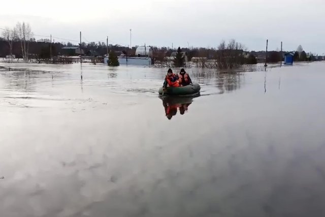 Пострадавшие от паводка территории в Томской области