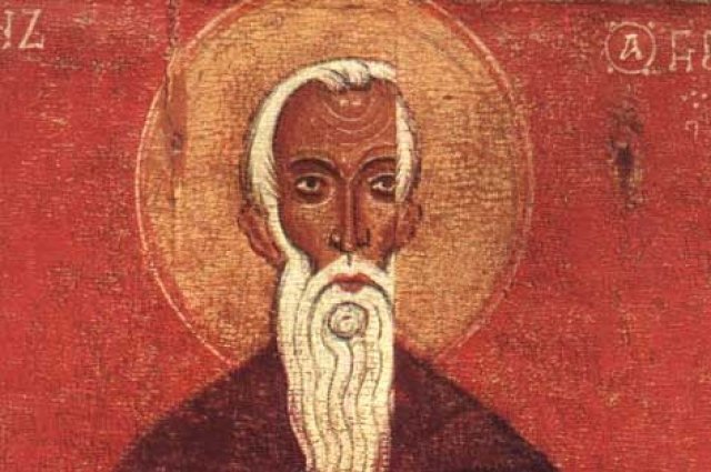 Иоанн Лествичник, новгородская икона, XIII век.