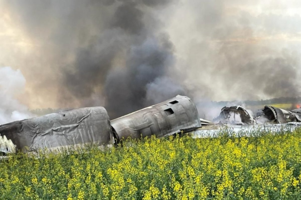 Самолет потерпел крушение в поле в Ставропольском крае
