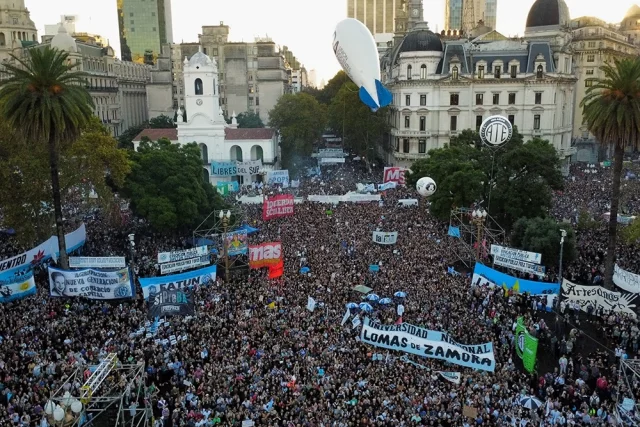 Массовая акция протеста в Аргентине