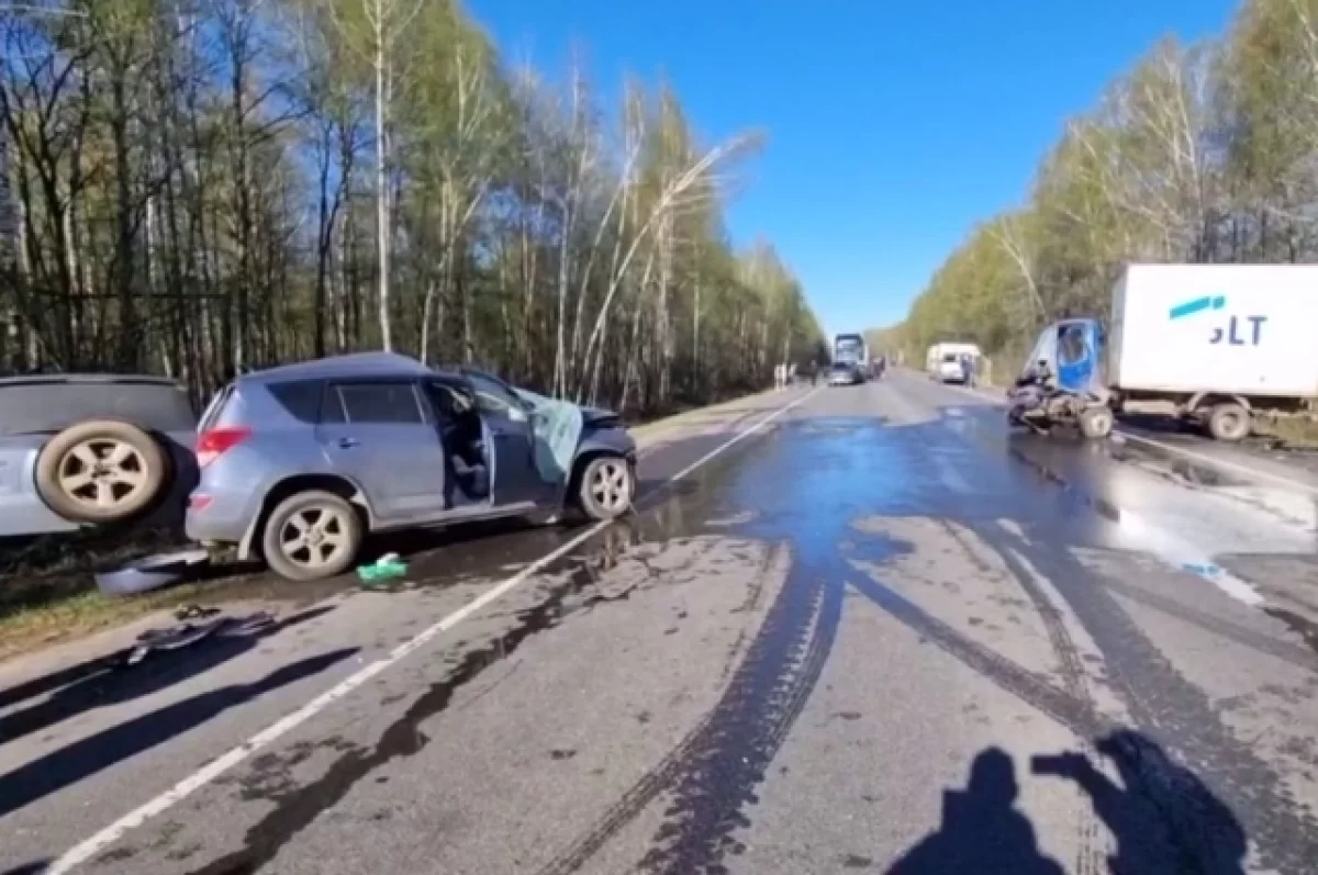 Опубликовано видео с места смертельного ДТП в Воротынском районе | АиФ  Нижний Новгород