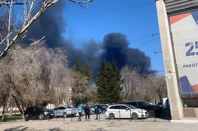 Пожар в Омске 25 апреля 2024 года.