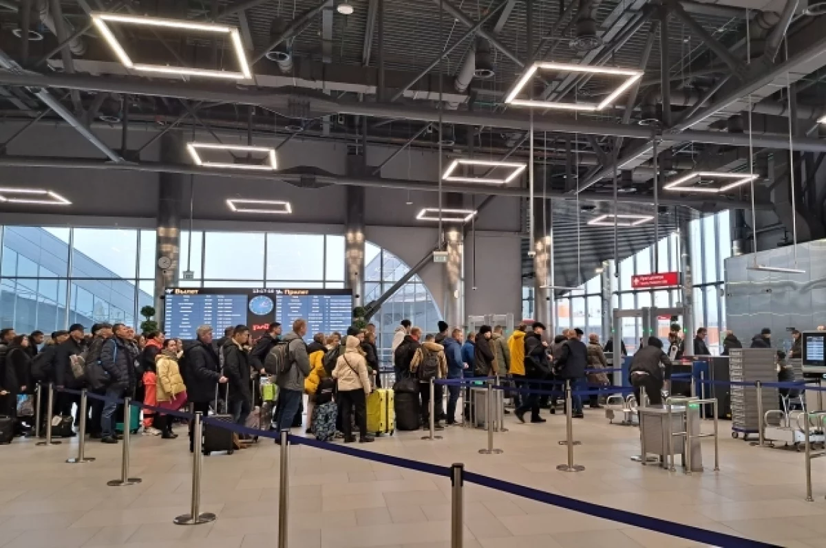 В Шереметьево десятки пассажиров не смогли попасть на свои рейсы