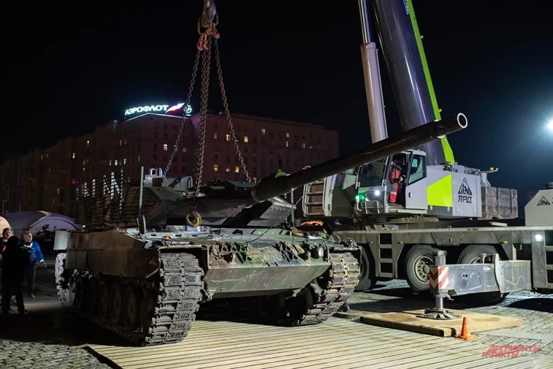 Трофейный немецкий танк «Leopard 2».