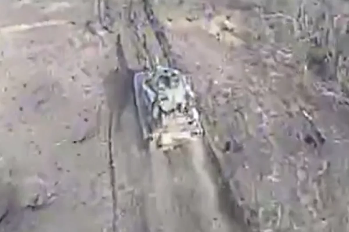 Фотографии уничтоженного на Украине танка Abrams появились в Сети