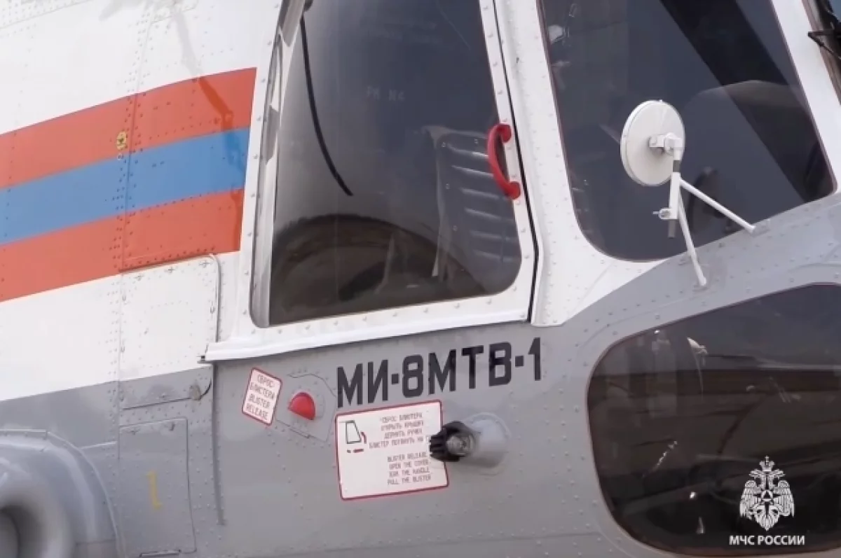 В МЧС привлекли вертолет Ми-8 к тушению пожара в Хабаровском крае