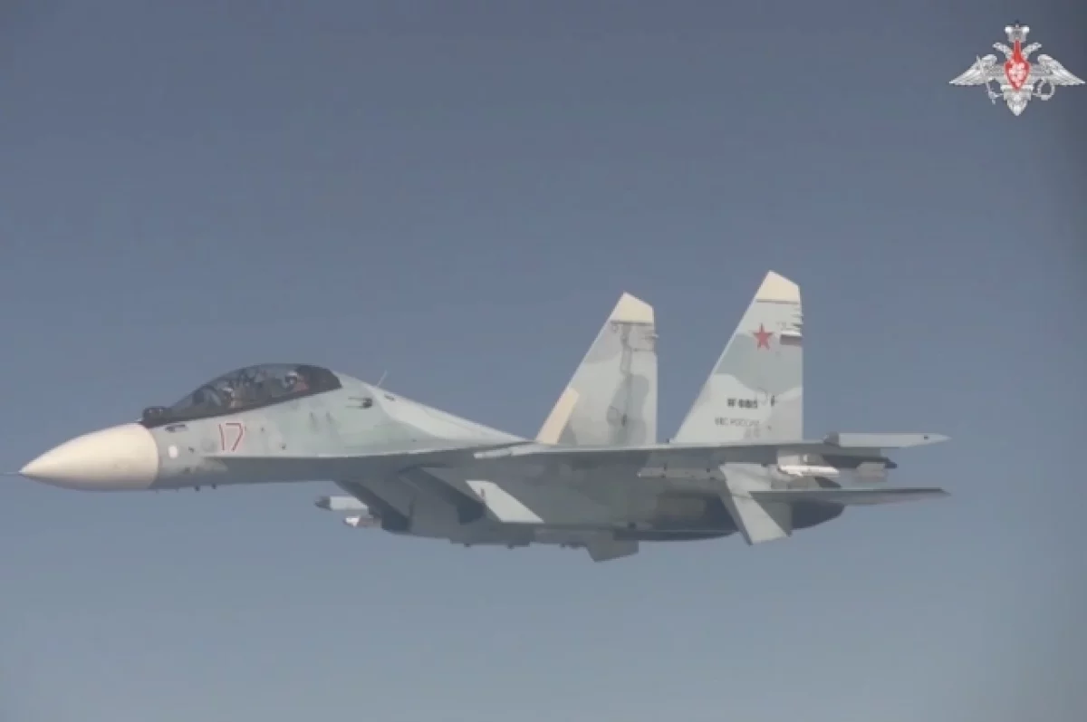 Минобороны РФ показало кадры полета ракетоносцев Ту-95МС вблизи Аляски