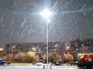 Снег вечером. Снегопад в Тюмени 3 мая 2024 года.