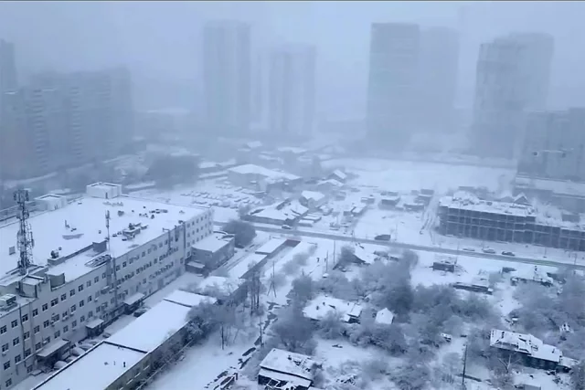Майский снегопад в Екатеринбурге