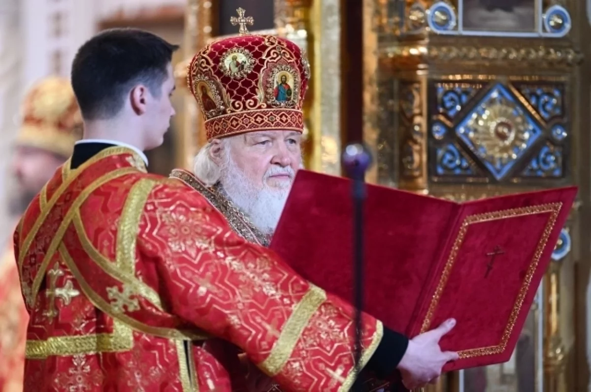 Патриарх Московский Кирилл поздравил верующих с Воскресением Христовым