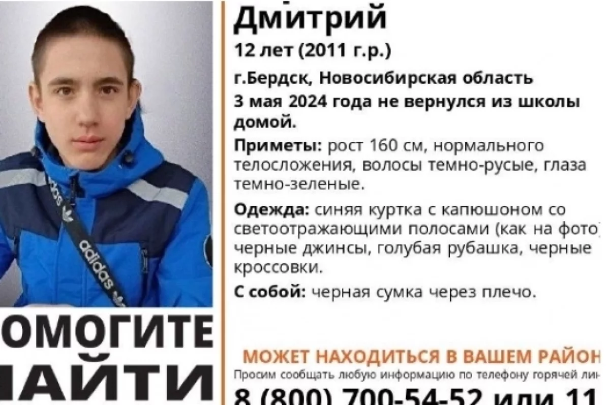 В Новосибирской области 12-летний школьник пропал по дороге домой | АиФ  Новосибирск