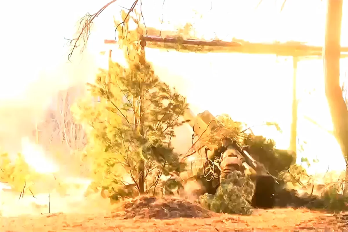 Гиацинт-Б уничтожил самоходное орудие ВСУ на правом берегу Днепра