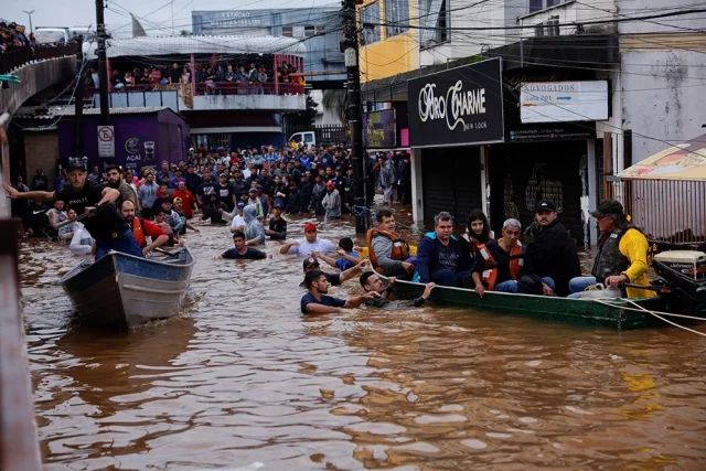 Наводнение в Бразилии с большим количеством погибших