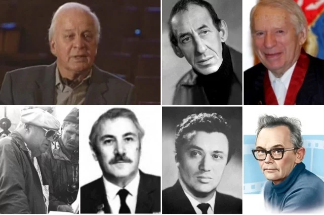 Станислав Ростоцкий, Владимир Басов, Сергей Колосов, Юрий Озеров, Григорий Чухрай, Александр Алов, Леонид Гайдай. 
