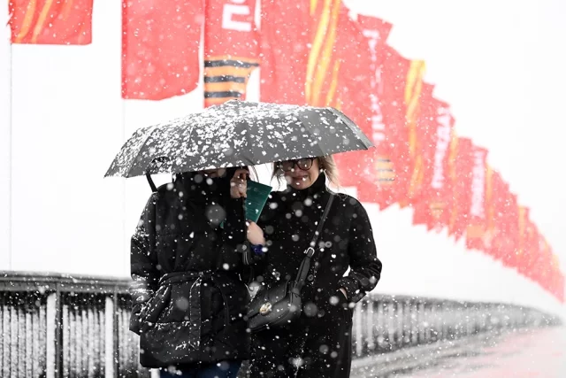 Снегопад в Москве 8 мая