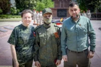 Поздравление было записано во время рабочей поездки в ДНР.