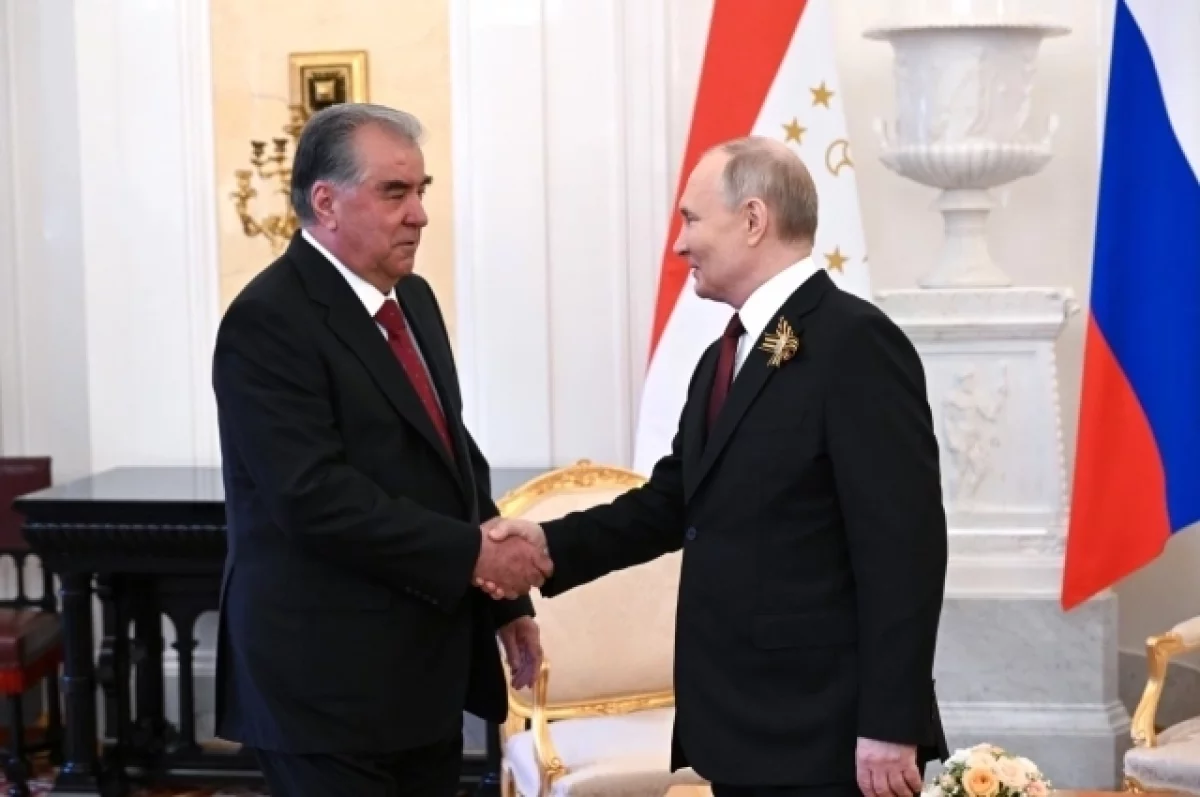 Путин поблагодарил Рахмона за соболезнования в связи с терактом в «Крокусе»
