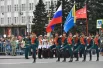 Торжественное парадное шествие в Кызыле.