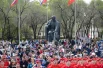 В Абакане памятное мероприятие прошло у памятника Владимиру Ленину.