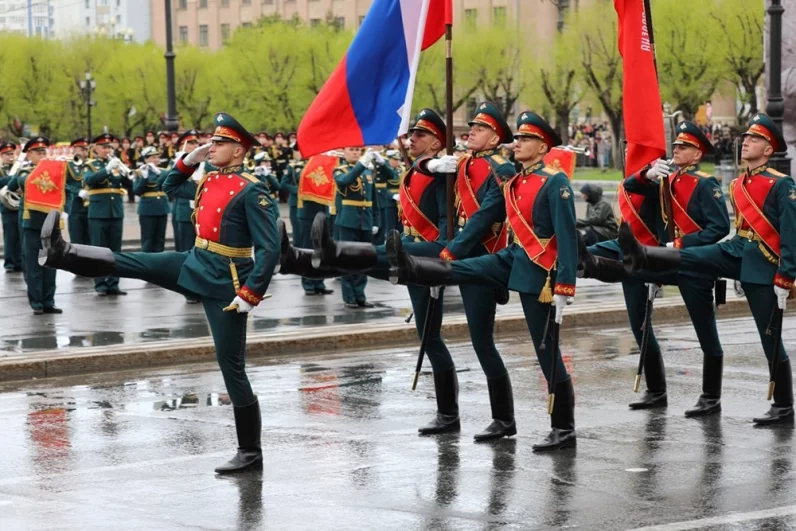 Парад в Хабаровске.