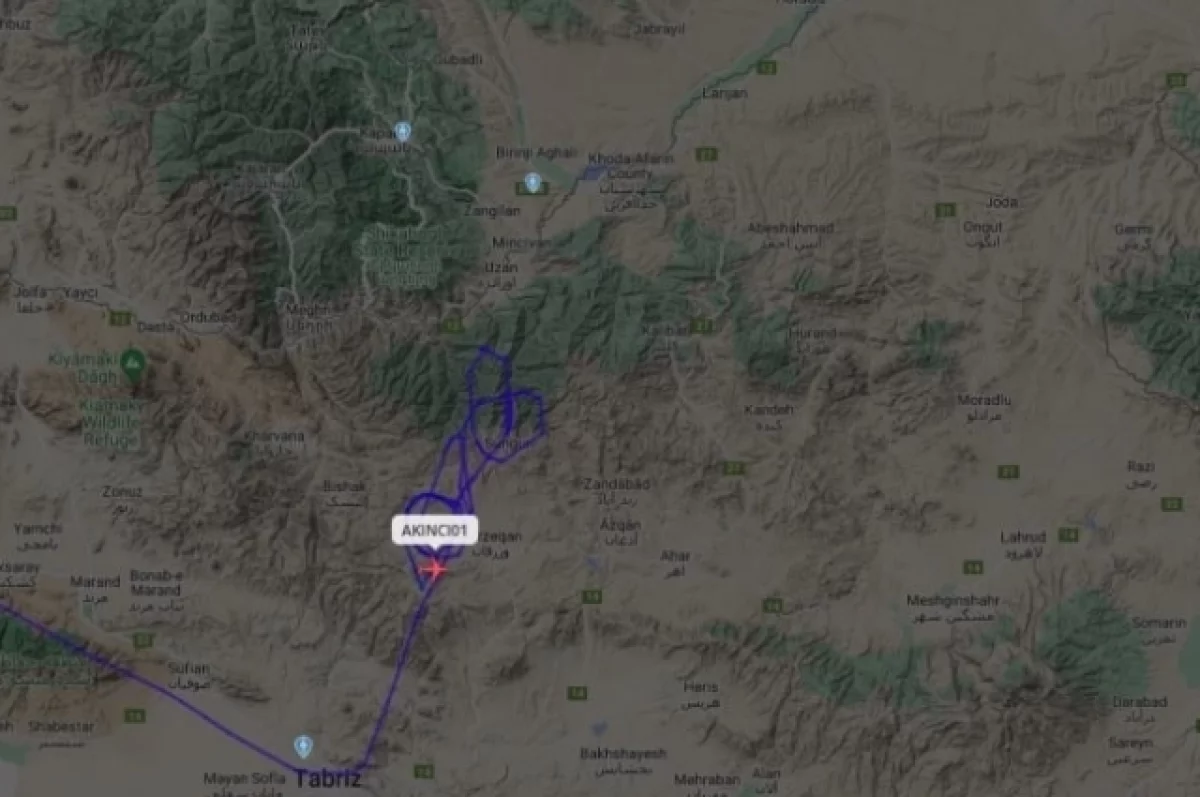 Полёт турецкого БПЛА в Иране отслеживают свыше 200 тысяч человек