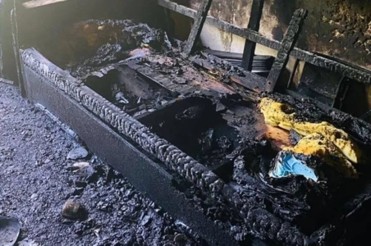 В Азове случился пожар во время приготовления еды
