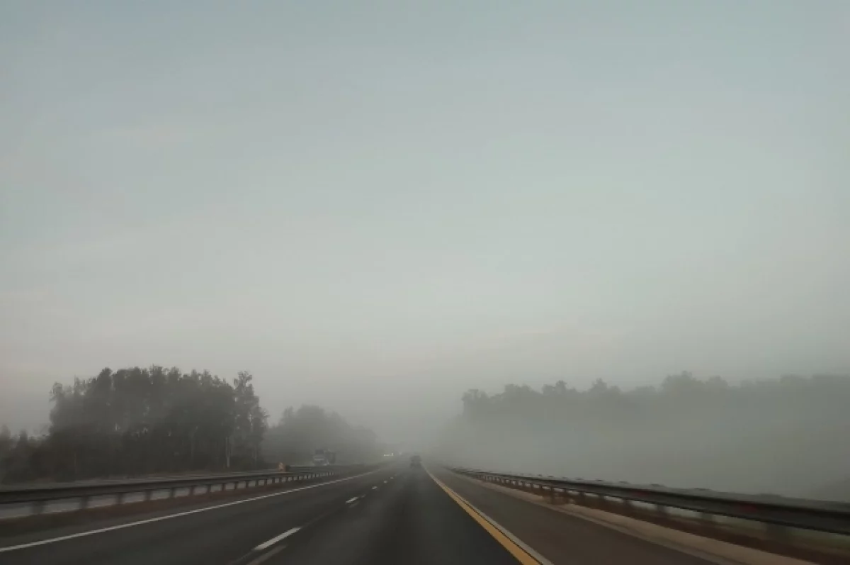 Москвичам посоветовали быть внимательнее на дороге из-за тумана