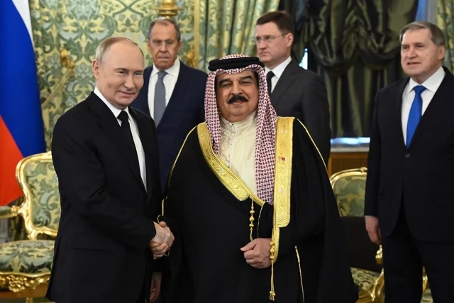 Встреча Владимира Путина с королем Бахрейна в Кремле