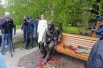 По замыслу скульптора, Аркадий Кутилов получился грустным и задумчивым, в руках поэт держит листы со своими стихами.
