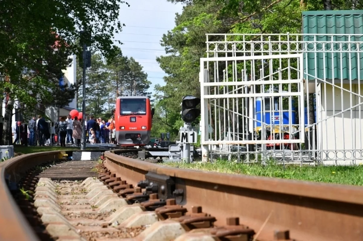 В Хабаровске дети учатся управлять поездами на детской железной дороге |  АиФ Хабаровск