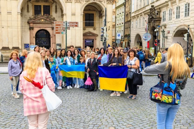 Украинские беженцы в Чехии.