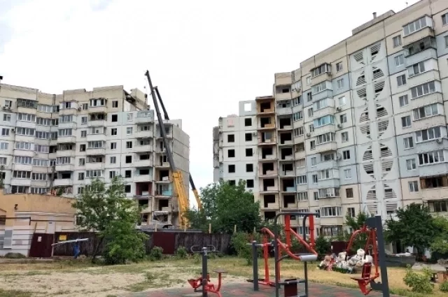 Разрушенный дом на ул.Щорса, 55а в Белгороде полностью восстановят.