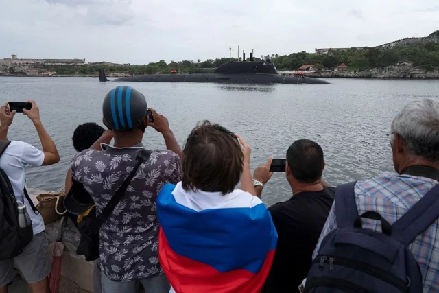 Встреча российских кораблей на Кубе