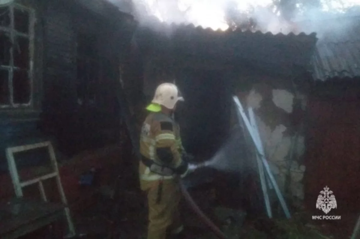В Ростовской области в ночном пожаре погибли пожилая мать и её сын