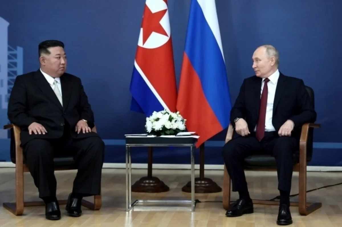 Путин и Ким Чен Ын беседуют тет-а-тет в Пхеньяне