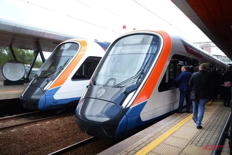 Мэр Москвы Сергей Собянин дал старт выходу на линии МЦД поезда нового поколения «Иволга 4.0». 2024 год.