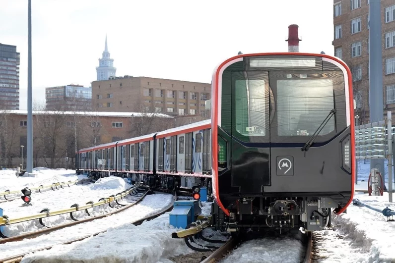 Запуск нового поезда метро «Москва-2024». 2024 год.
