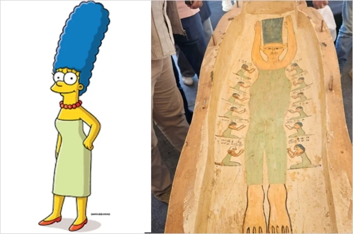 Археологи нашли изображение персонажа «Симпсонов» в египетской гробнице
