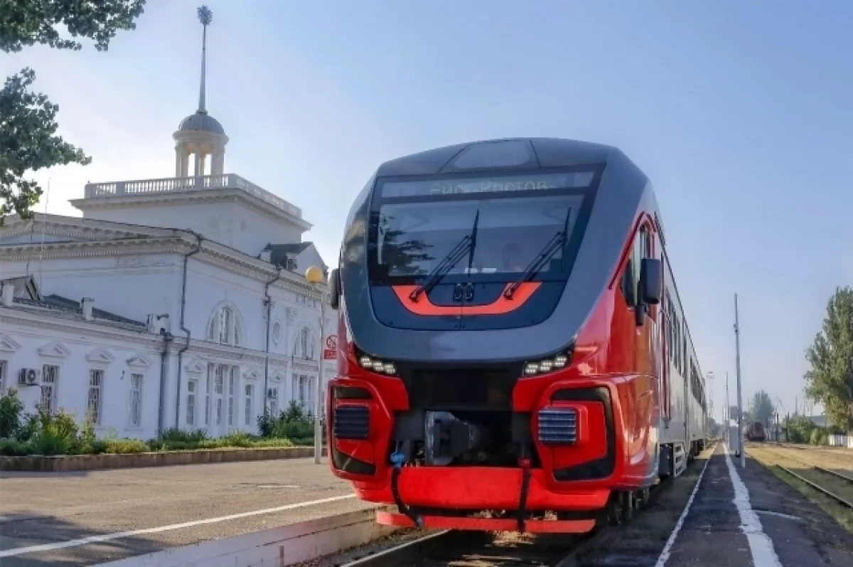 Дорога на сезонном поезде из Ростова в Ейск стала короче почти на час