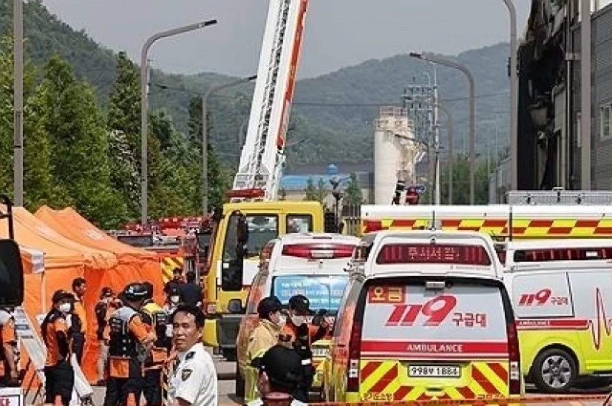 Yonhap: более 20 человек погибли при пожаре на заводе в Южной Корее