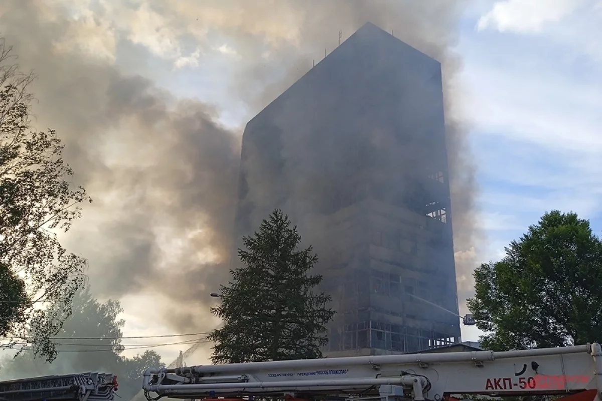 Стало известно, где именно в здании во Фрязине начался пожар