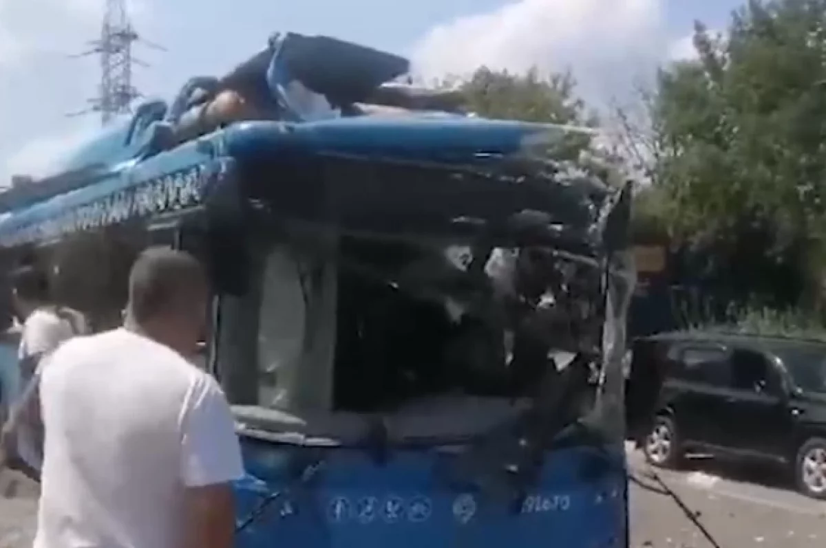 Мосгортранс: автобус, в котором взорвался баллон, прошел контроль