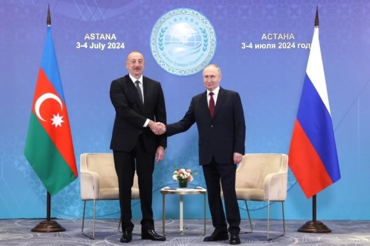 Появились кадры со встречи Путина и Алиева в Астане