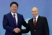 Президент РФ Владимир Путин и президент Монголии Ухнагийн Хурэлсух.