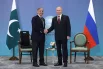 Президент РФ Владимир Путин и премьер-министр Исламской Республики Пакистан Шехбаз Шариф.